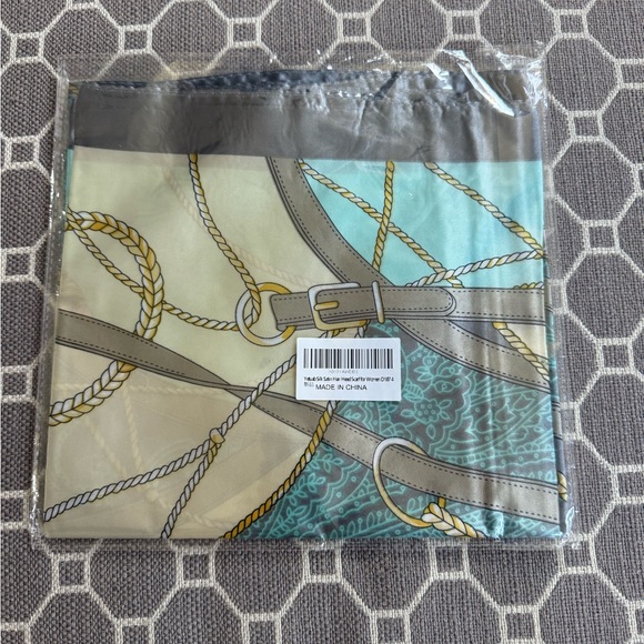 Accessories - Silk Scarf with Nautical Design New in Package